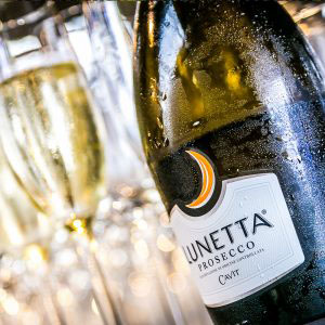 Lunetta Prosecco op het evenement van Graco