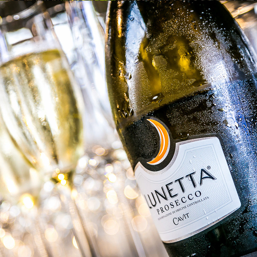Lunetta Prosecco op het evenement van Graco