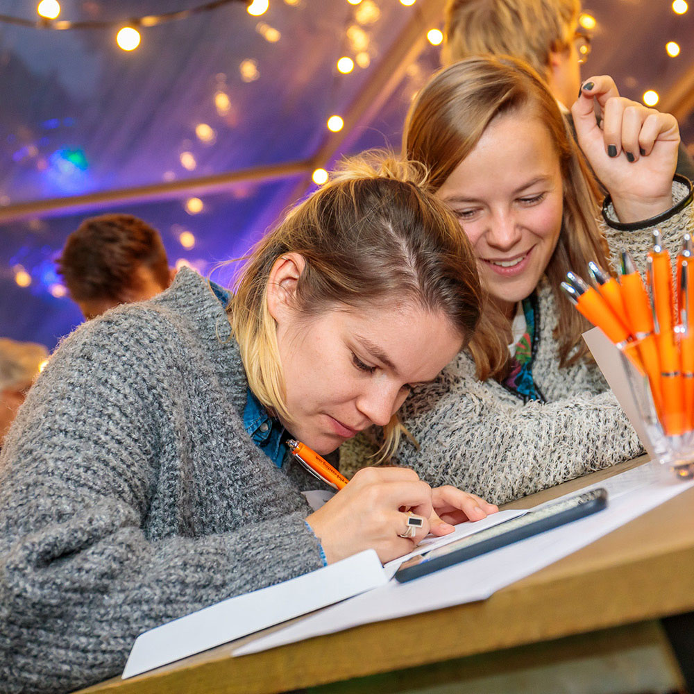 sfeerfoto tijdens het evenement van Qlick