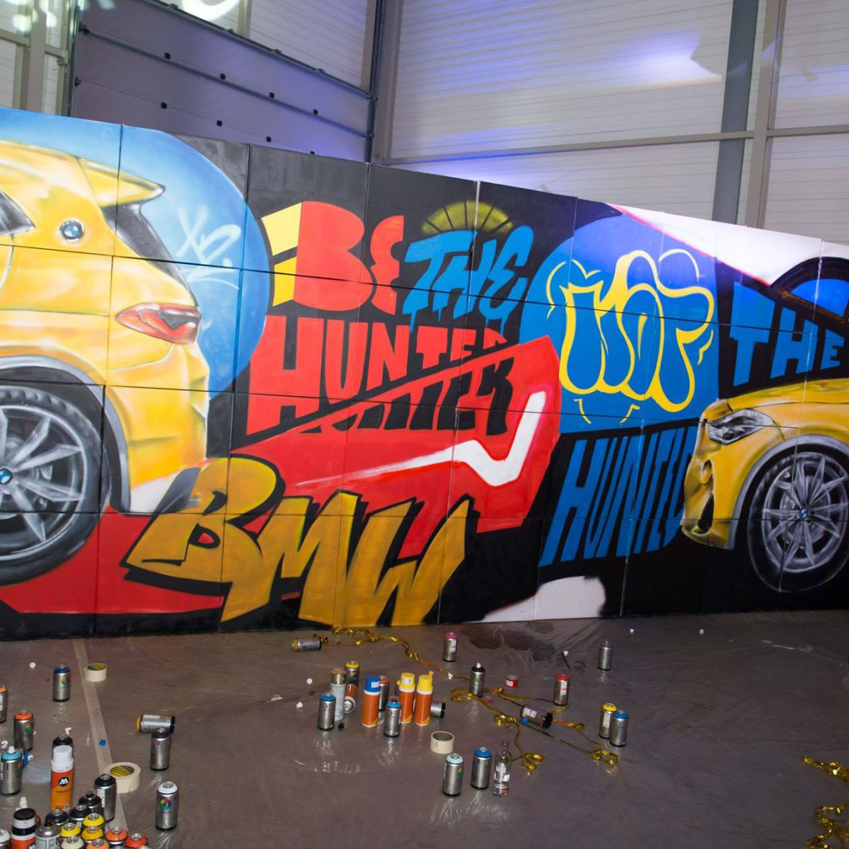BMW Garage Beliën bedrijfsevenement graffiti