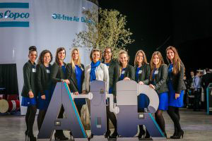 Atlas Copco AIR hostesses bedrijfsevenement