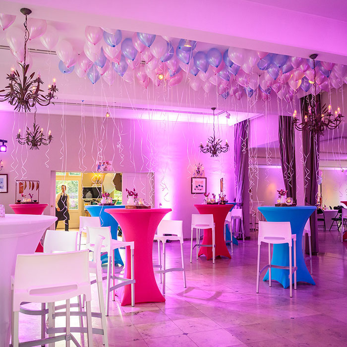 Babyborrel zaaldecoratie