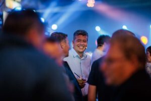 Atlas Copco Evolve to stay ahead gevulde feestzaal